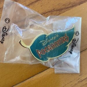 Vintage Disney Pocahontas leaf pin cast member